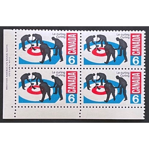 Canada 490 Plate Block LL No. 1 VF MNH