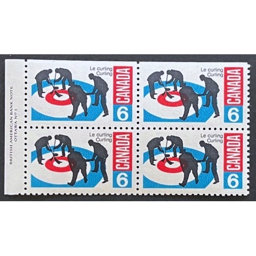 Canada 490 Plate Block UL No. 1 VF MNH