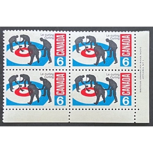 Canada 490 Plate Block LR No. 1 VF MNH