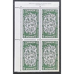 Canada 493 Plate Block UL No. 1 VF MNH