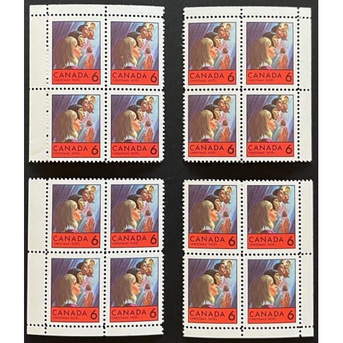 Canada 503 Corner Blocks Matched Set VF MNH
