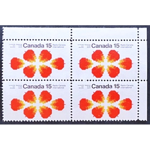 Canada 541 Corner Block UR VF MNH