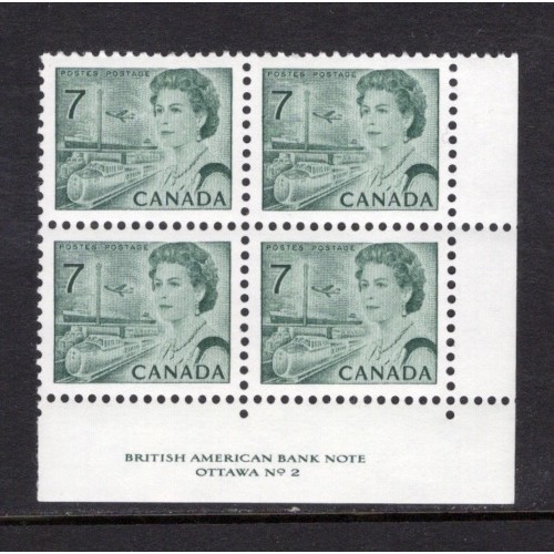 Canada 543 Plate Block LR No. 2 VF MNH