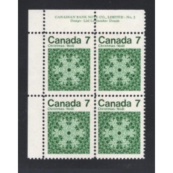 Canada 555 Plate Block UL No. 2 VF MNH