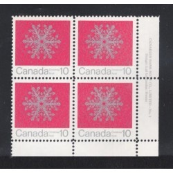 Canada 556 Plate Block LR No. 1 VF MNH