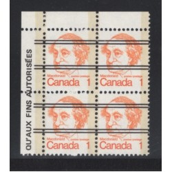 Canada 586xx Corner Block UL VF MNH