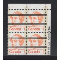 Canada 586xx Corner Block UR VF MNH