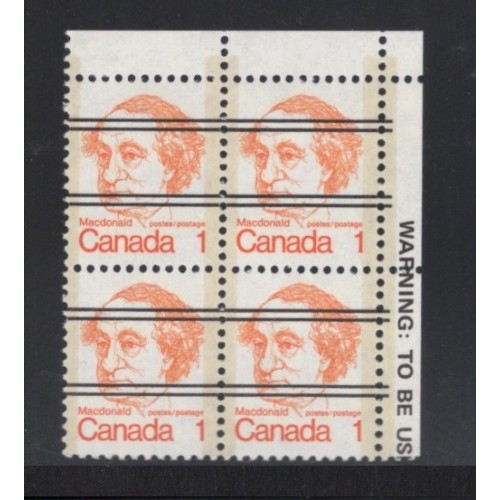 Canada 586xx Corner Block UR VF MNH