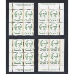 Canada 587i Plate Blocks Matched Set No. 2 VF MNH