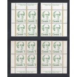 Canada 587xi Plate Blocks Matched Set No. 1 VF MNH