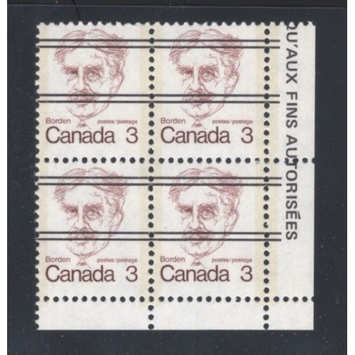 Canada 588xx Corner Block LR VF MNH