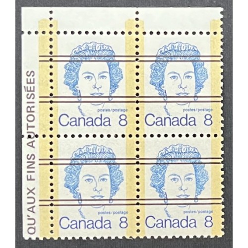 Canada 593xx Corner Block UL VF MNH