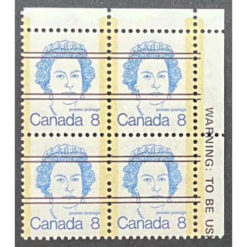 Canada 593xx Corner Block UR VF MNH