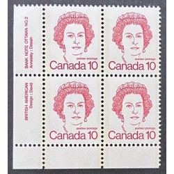 Canada 593Aiii Plate Block LL No. 2 VF MNH