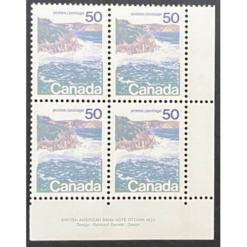 Canada 598ii Plate Block LR No. 1 VF MNH