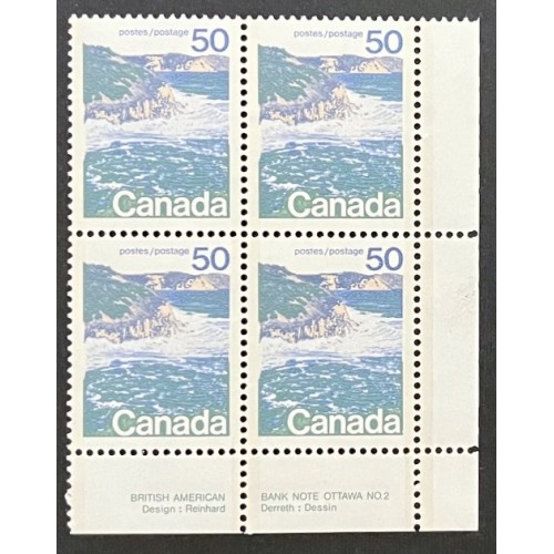 Canada 598aiii Plate Block LR No. 2 VF MNH