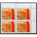 Canada 633 Plate Block UR VF MNH