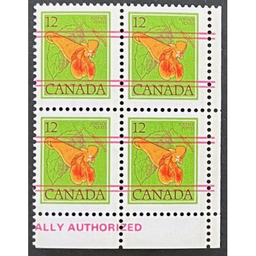 Canada 712xxi Corner Block LR VF MNH