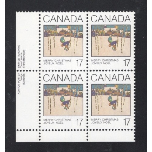 Canada 871 Plate Block LL VF MNH