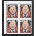 Canada 899 Corner Block UL VF MNH