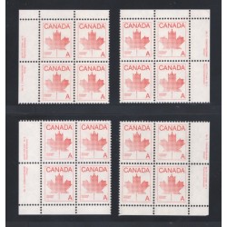 Canada 907ii Plate Blocks Matched Set No. 3 VF MNH