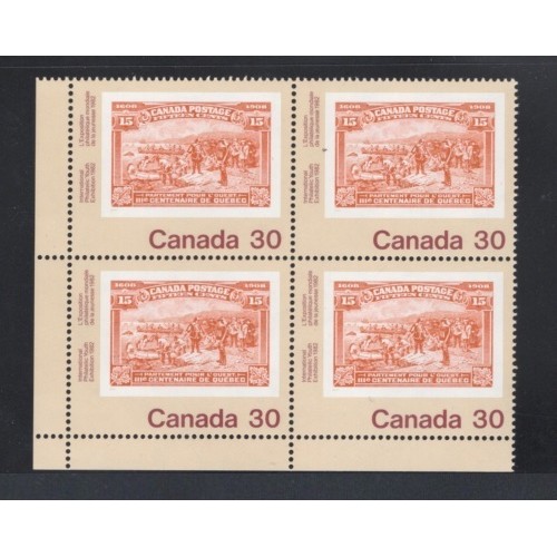 Canada 910 Corner Block LL VF MNH