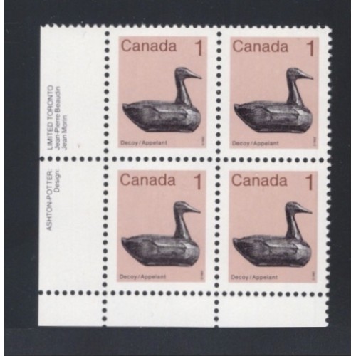 Canada 917i Plate Block LL VF MNH