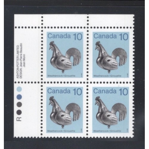 Canada 921i Plate Block UL VF MNH