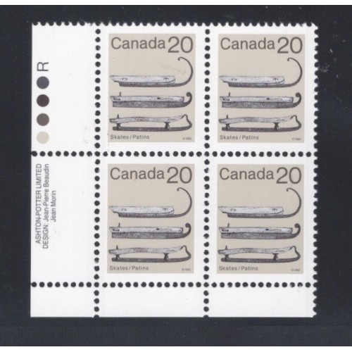 Canada 922iii Plate Block LL VF MNH