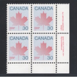Canada 923 Plate Block LR VF MNH