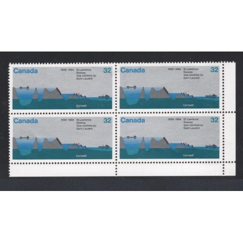 Canada 1015 Corner Block LR VF MNH
