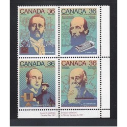 Canada 1138ai Corner Block LR VF MNH
