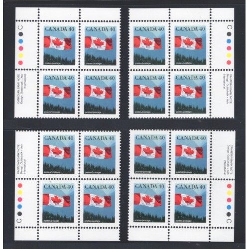 Canada 1169 Plate Blocks Matched Set VF MNH
