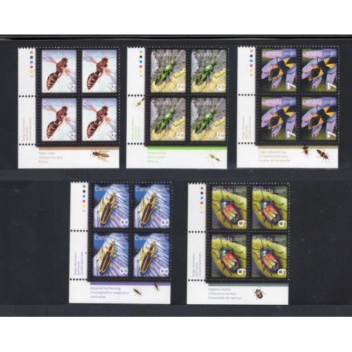 Canada 2406-10 Plate Blocks LL VF MNH