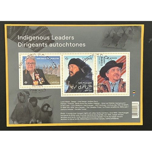 Canada 3339 Souvenir Sheet Used (with matte)