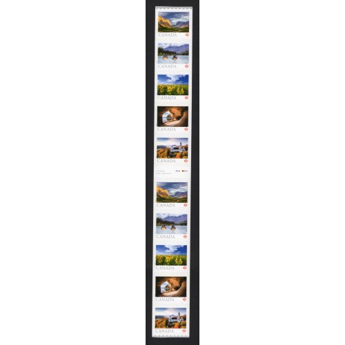 Canada 3433i Gutter Strip of 10 VF MNH