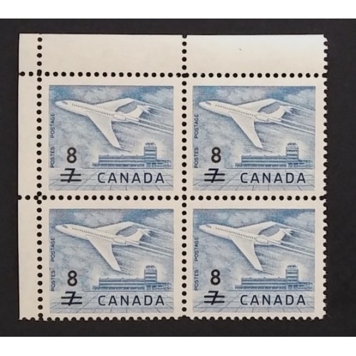 Canada 430 Corner Block UL F-VF MNH