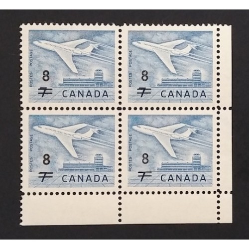 Canada 430 Corner Block LR F-VF MNH