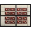 Canada 432 Plate Blocks Matched Set No. 1-1 VF MH