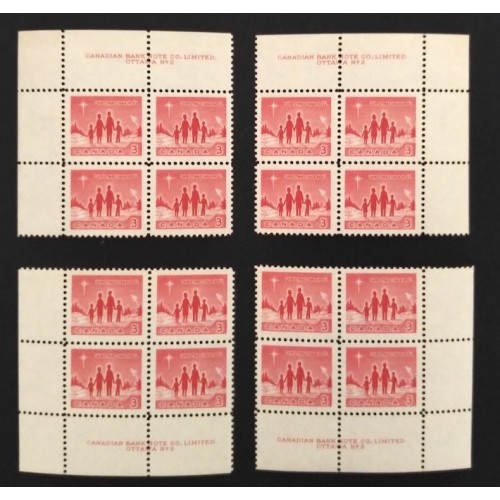 Canada 434 Plate Blocks Matched Set No. 2 F-VF MH