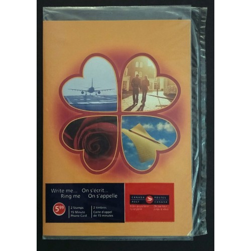 Canada 2047i Pane of 2 and Phone Card (Unopened)