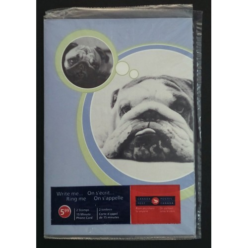 Canada 2048i Pane of 2 and Phone Card (Unopened)