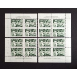 Canada O45 Plate Blocks Matched Set No. 1 VF MNH