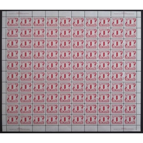 Canada J28i Sheet VF MNH