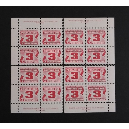 Canada J30 Plate Blocks Matched Set Fluorescent VF MNH