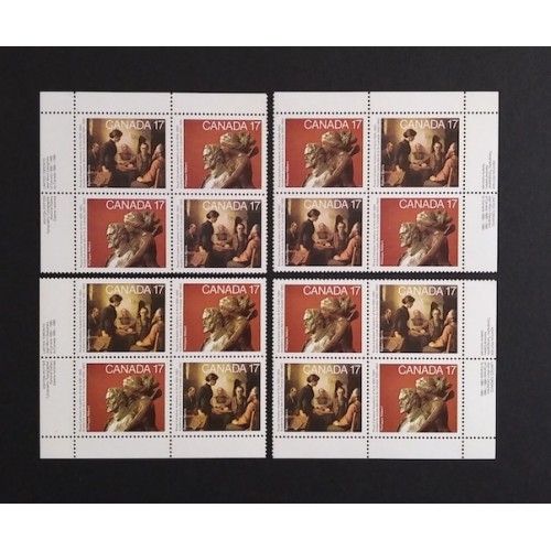 Canada 850a Plate Blocks Matched Set VF MNH