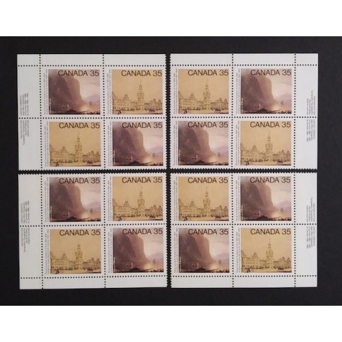 Canada 852a Plate Blocks Matched Set VF MNH