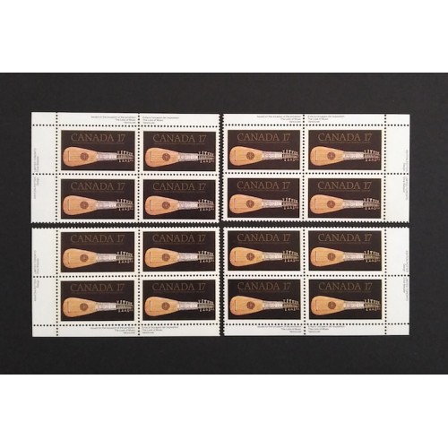 Canada 878 Plate Blocks Matched Set VF MNH