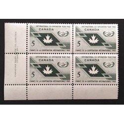 Canada 437 Plate Block LL No. 1 VF MNH