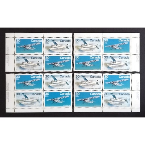 Canada 970a Plate Blocks Matched Set VF MNH